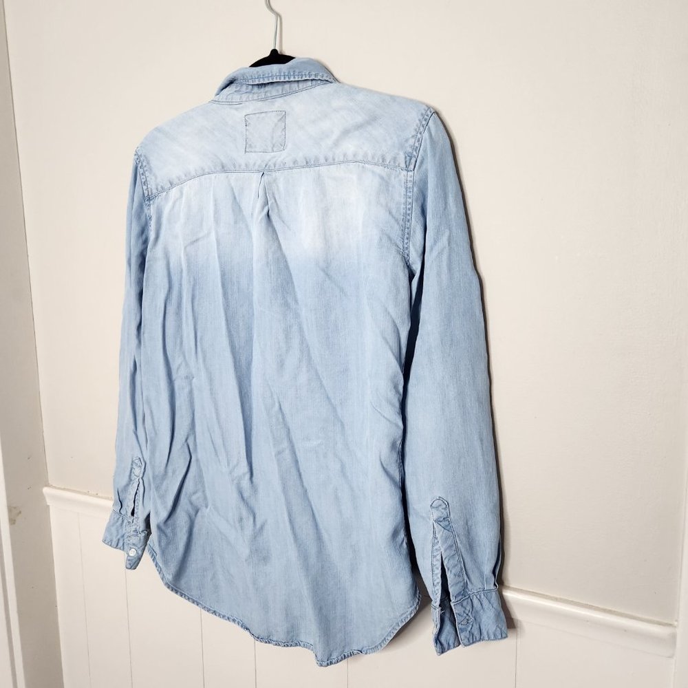 Rails Light Wash Chambray Button Down Top - image 7